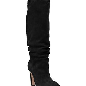 Stuart Weitzman tall Black Suede Boots 9